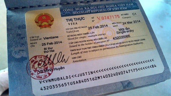Thủ tục xin visa vào ViệtNam cho người nước ngoài